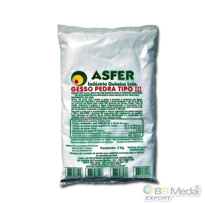 Gesso Comum Tipo II Asfer (Branco)