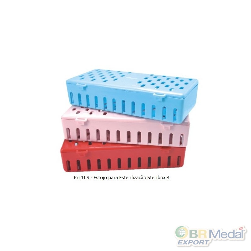 Estojo para Esterilização de Instrumentos Steribox 3