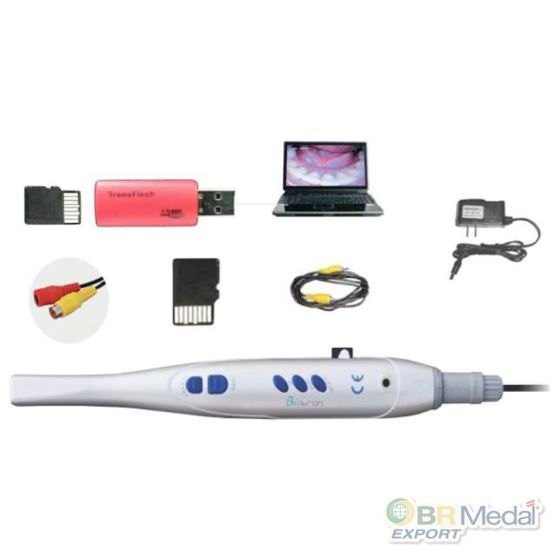 Câmera intra-oral (com foco eletrônico e automático) + cartão de memória