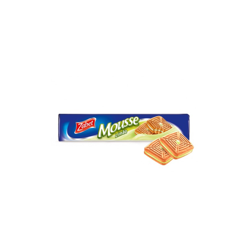 Biscoito recheado Zabet Mousse de limão
